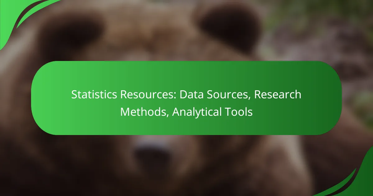 Statistics Resources: Data Sources, Research Methods, Analytical Tools